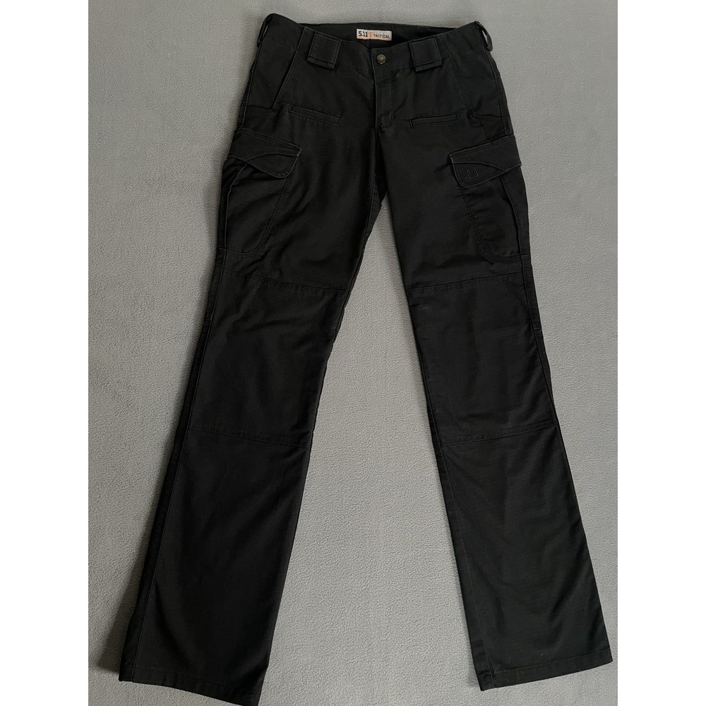 511  Tactical  Pants Women Black  Size 6 Long 32x33 Cargo Rip Stop